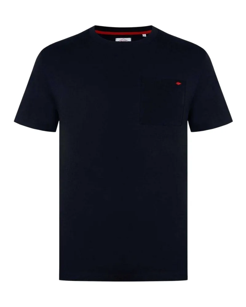 Lee Cooper T-Shirt für Herren, Tasche, Regulär (Schwarz Schwarz