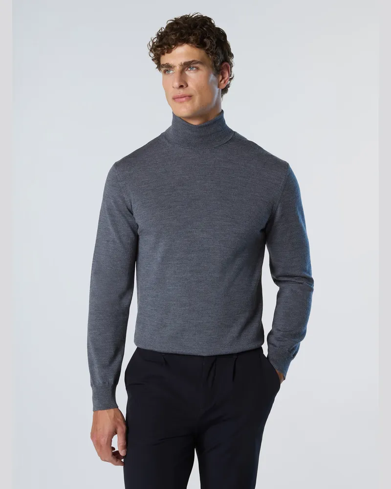 North Sails Pullover mit Rollkragen aus Merinowolle - Grau Grau