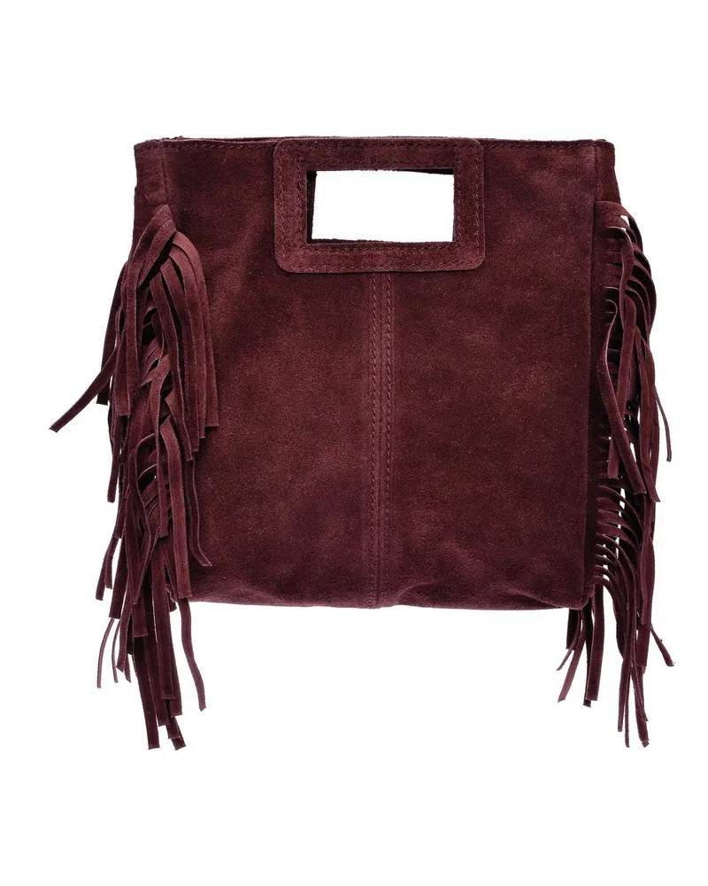 Anna Luchini EDGE Rindsledertasche Weinrot