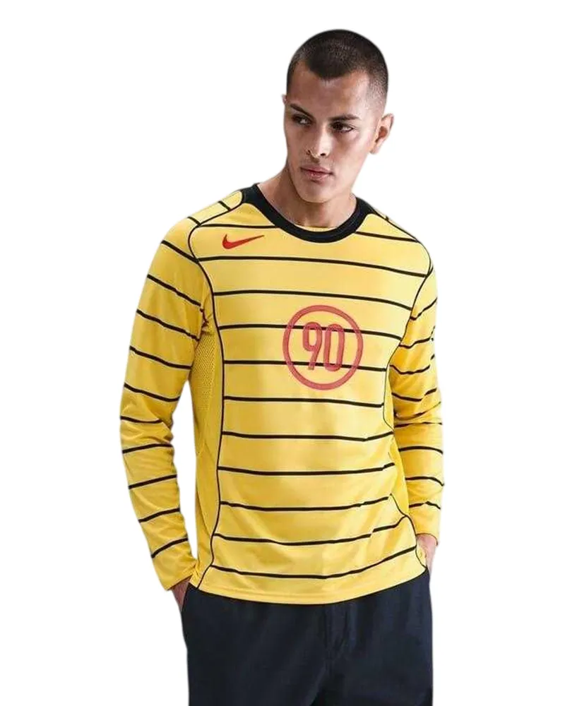 Nike Energy Crew" Trikot für Herren, Langärmlig (Gelb/Schwarz Gelb