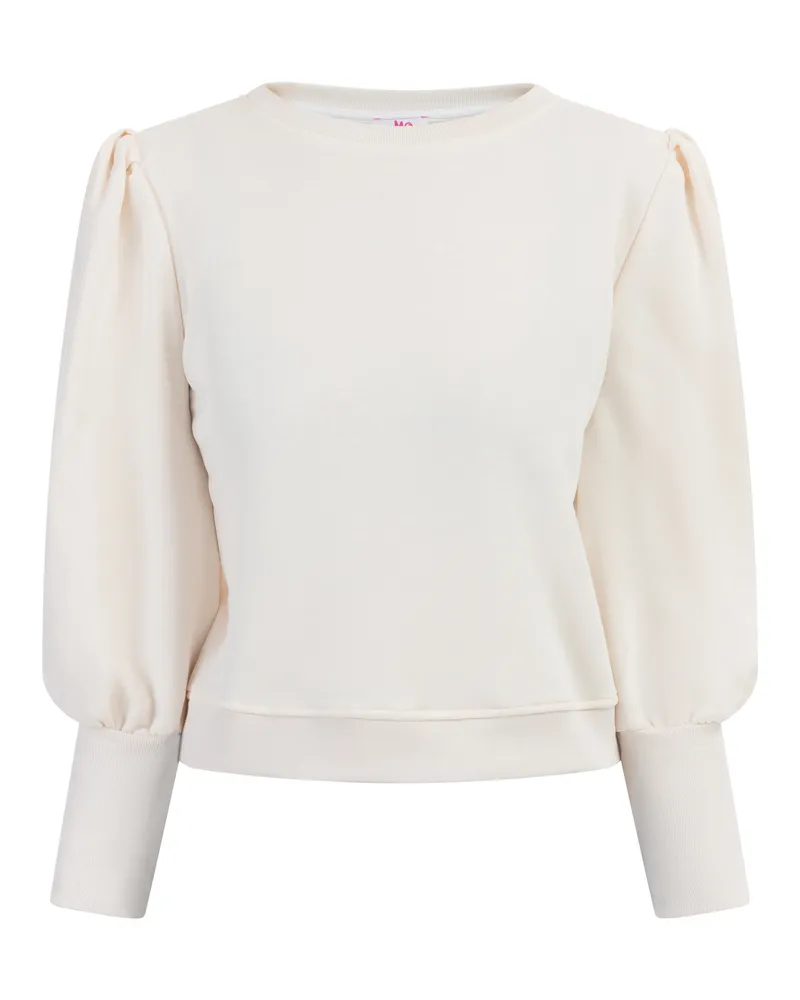 My Mo Sweatpullover Damen Wollweiß Wollweiß