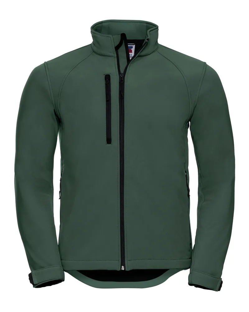 Russell Athletic Russell Mens Water Resistant & Windproof Softshell Jacket (Bottle Green Grün