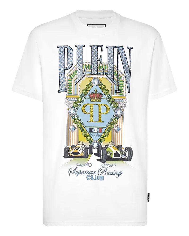 Philipp Plein T-Shirt Racing Weiß