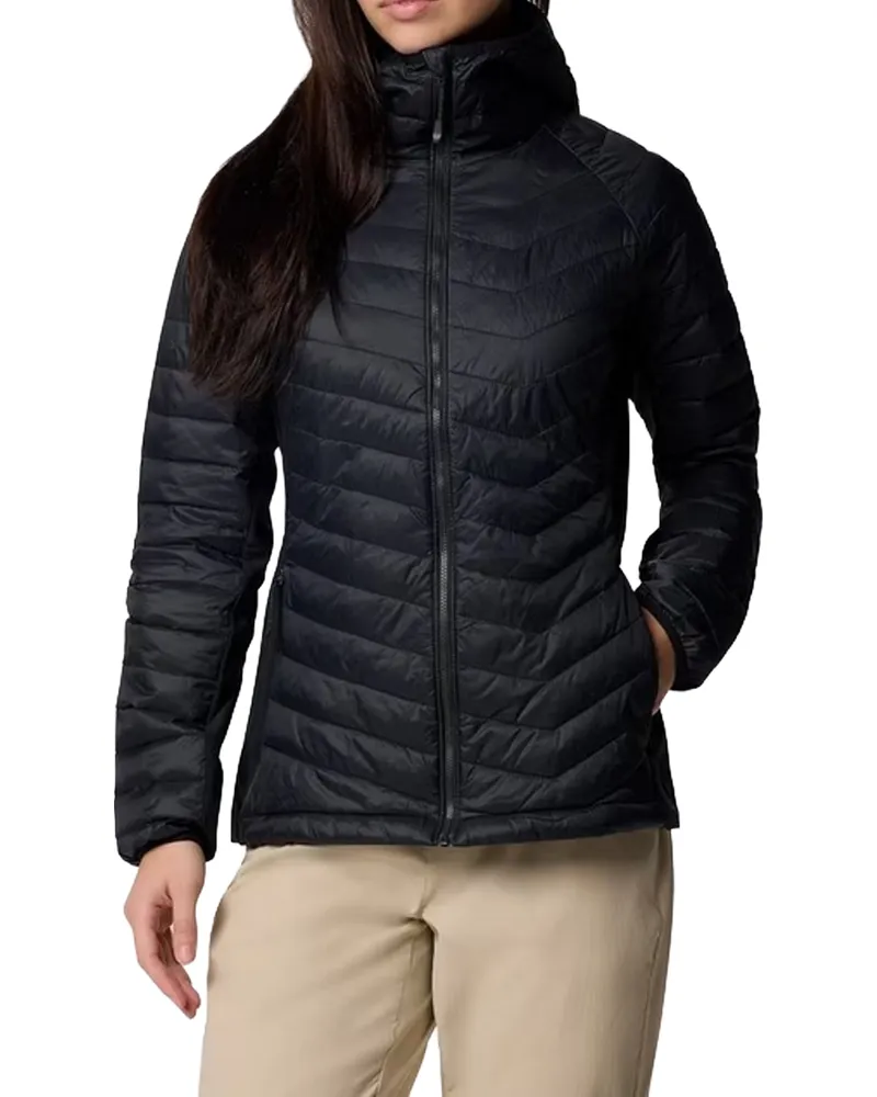 Columbia Sportswear Company Damen Hybrid-Paddingjacke mit Kapuze Powder Pass™ II 2126122 Schwarz