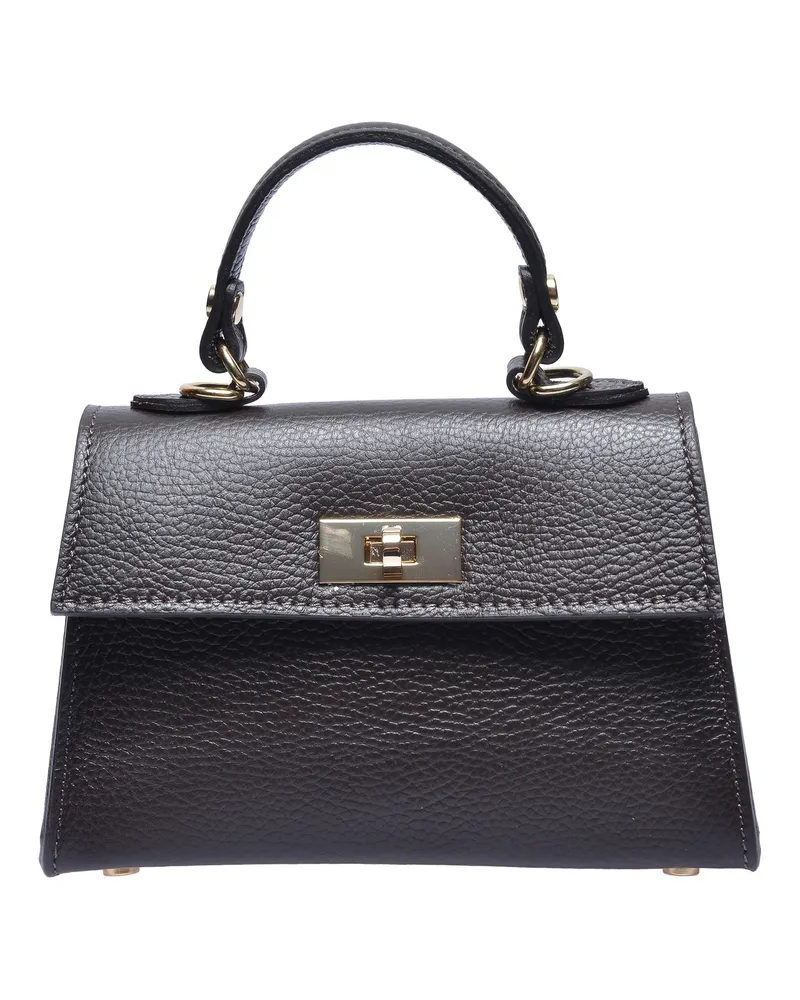 Luisa Vannini Kastanienbraun Rindsledertasche Dunkelbraun