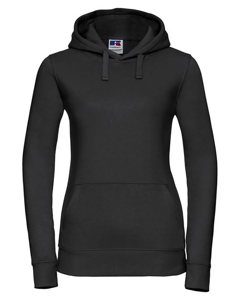 Russell Athletic Russell - "Authentic" Kapuzenpullover für Damen (Schwarz Schwarz