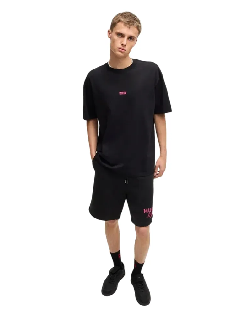 HUGO BOSS Nomario" Sweat-Shorts für Herren (Schwarz/Pink Schwarz