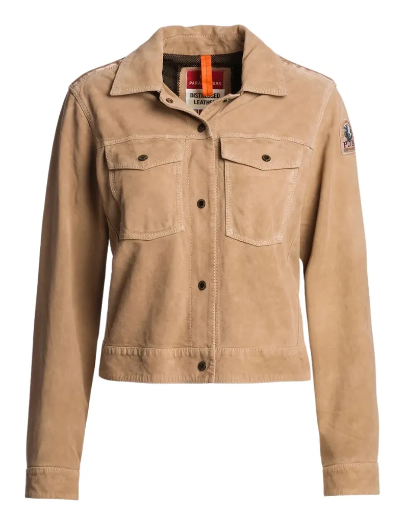 Parajumpers Beige Button-down-jacke Braun