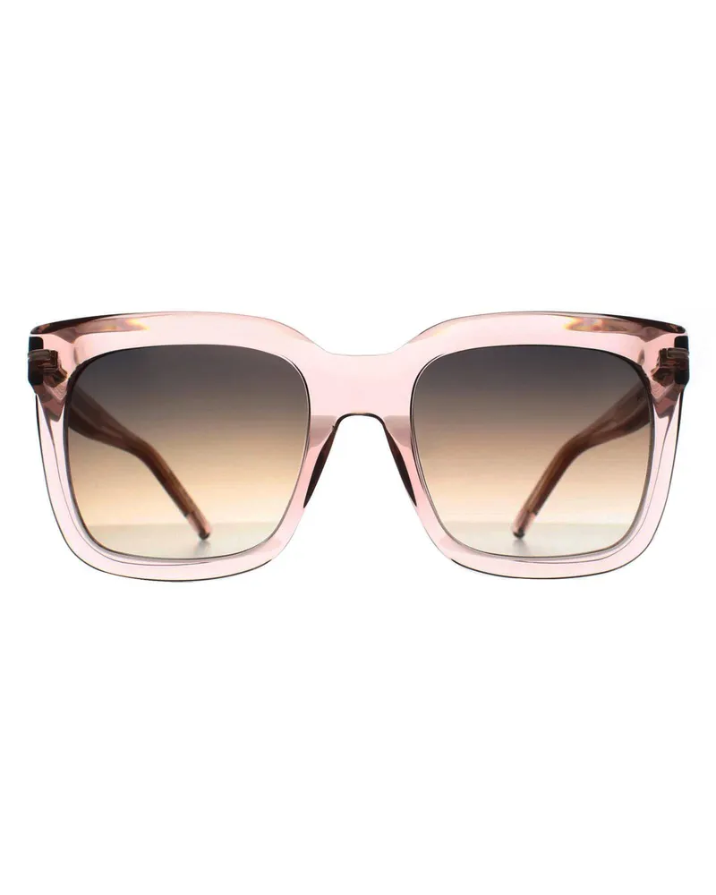 HUGO BOSS Square Womens Transparent Rose Grau Braun Gradient BOSS 1656/S Rosa