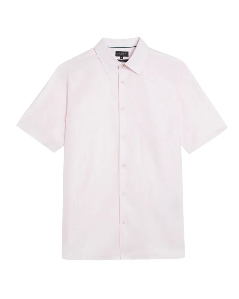 Ted Baker Palomas Leinenhemd In Rosa Rosa