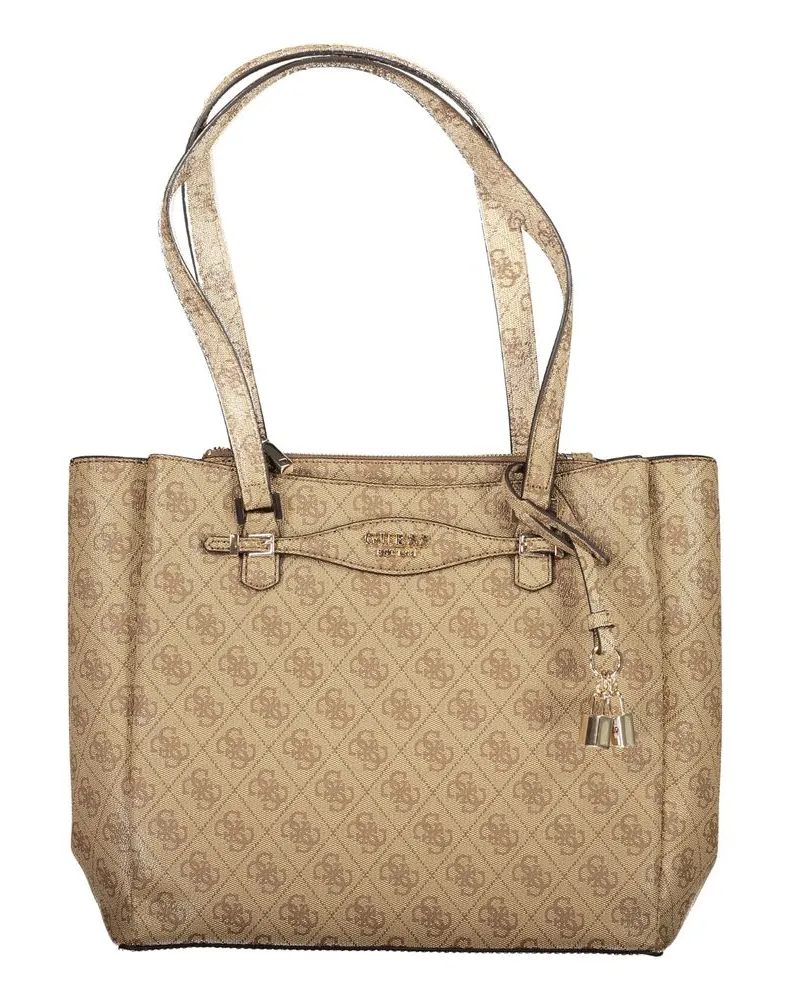Guess Beige Polyethylen-Handtasche Beige