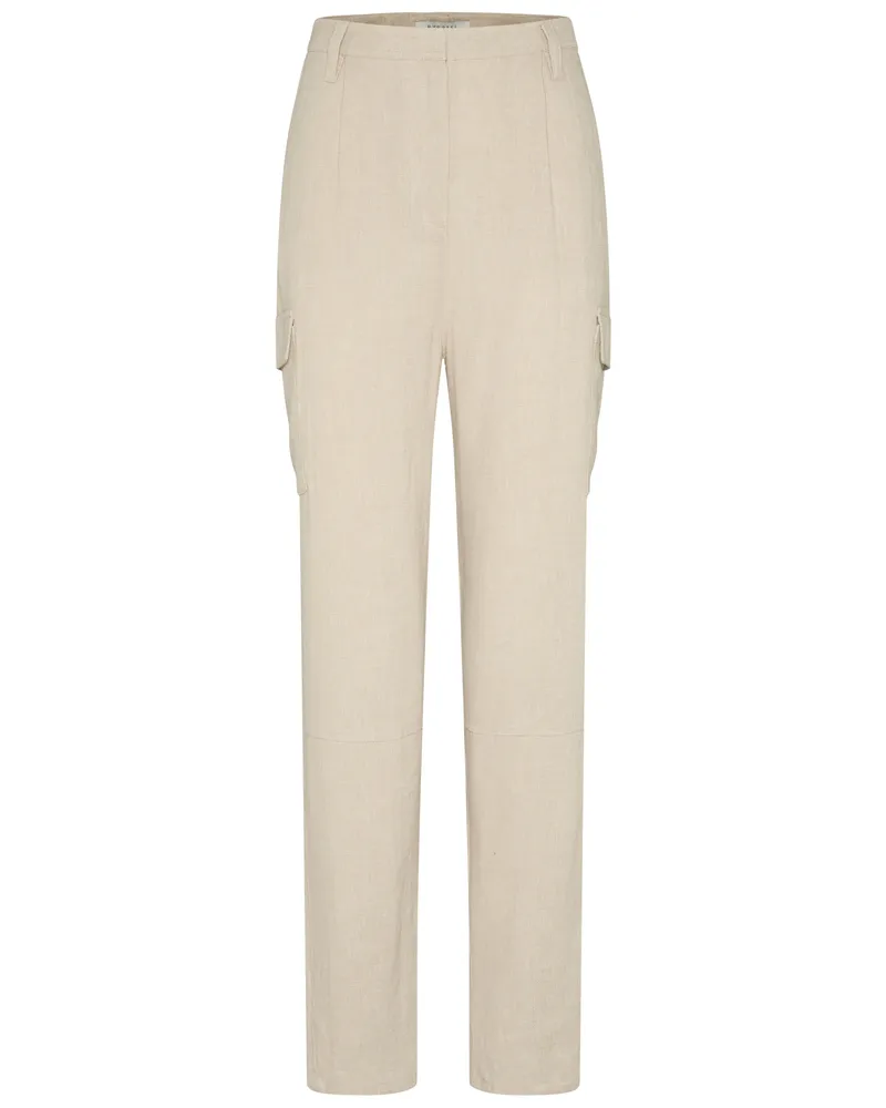 Bugatti Damen Cargohose mit Gürtelschlaufen Beige