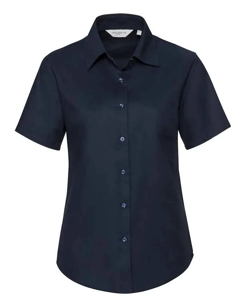 Russell Athletic Russell Collection - Hemd für Damen kurzärmlig (Leuchtend Navy-Blau Marineblau