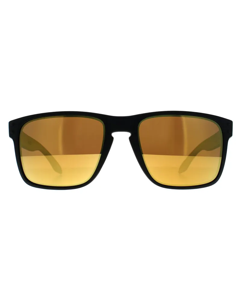 Oakley Holbrook XL OO9417-23 matt schwarz prizm 24k polarisierte Sonnenbrille Schwarz