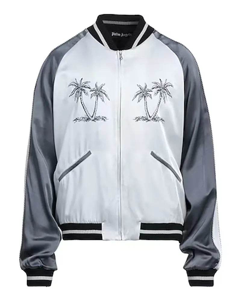 Palm Angels Palms Souvenir Bomberjacke Grau