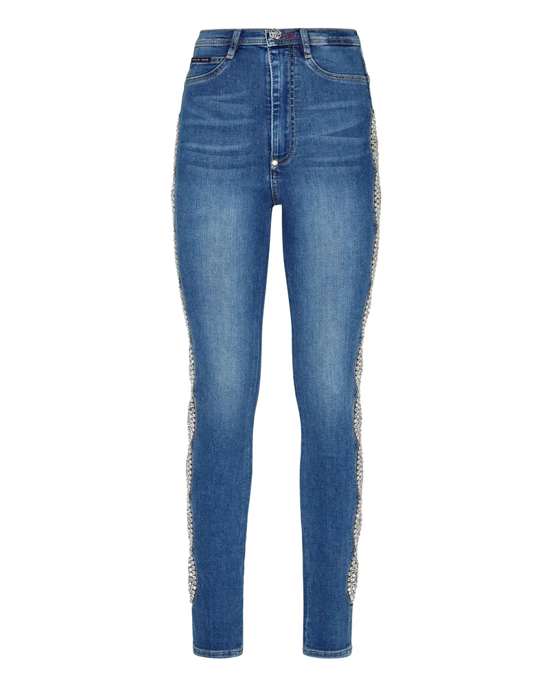 Philipp Plein Jeggings Blau