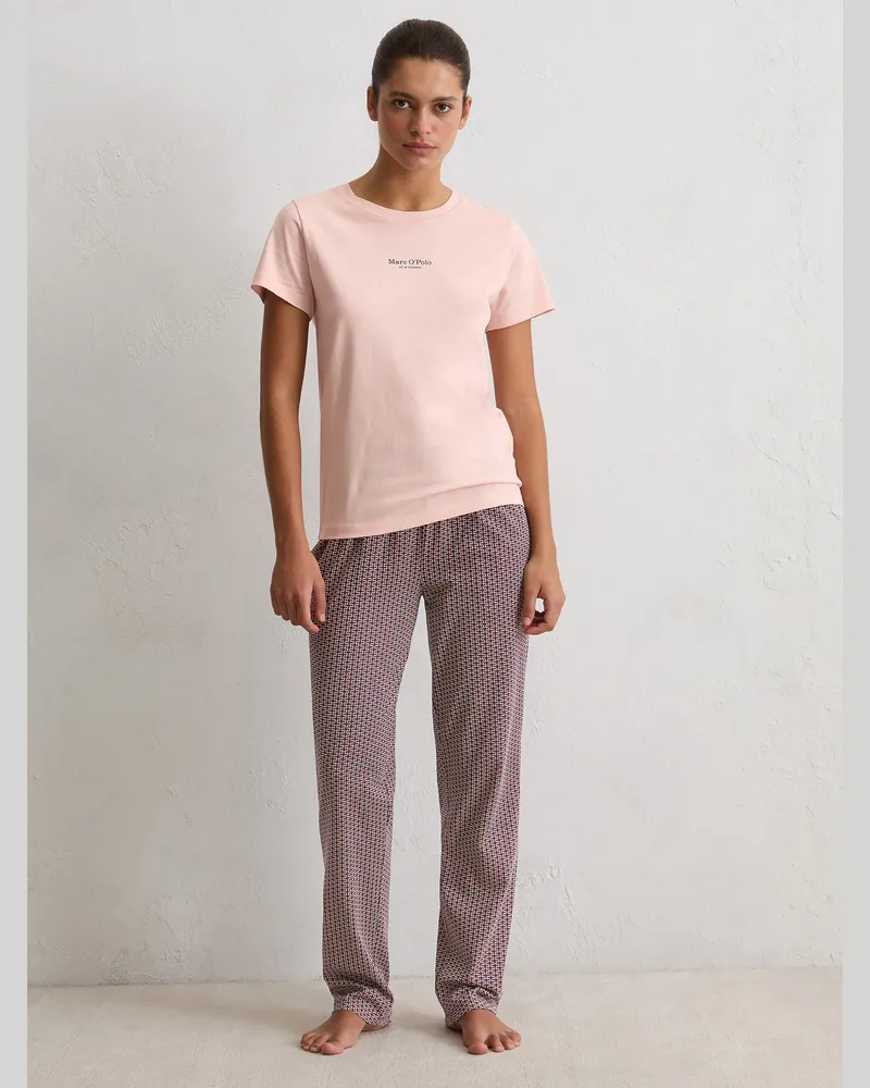 Marc O'Polo Pyjamaoberteil Mix N Match Cotton Hellrosa