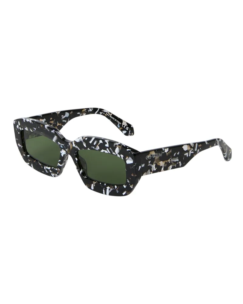 OFF-WHITE Off White - "Charlotte" Marmoriert-Sonnenbrille für Damen (Schwarz/Grün Schwarz