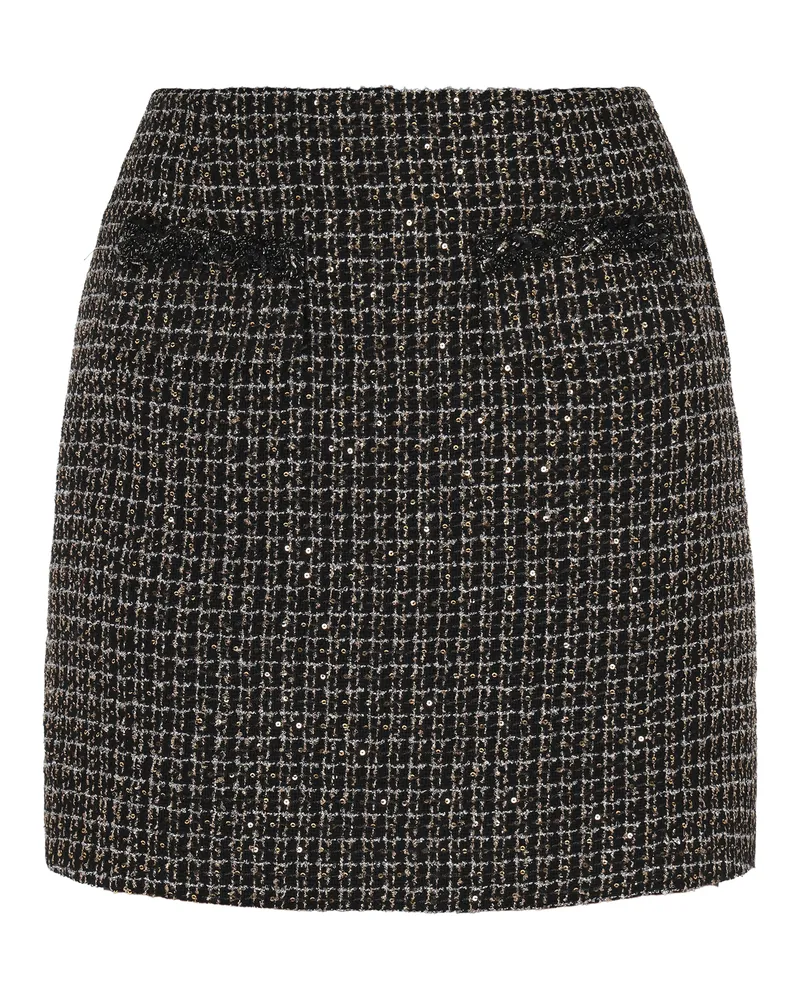 FAINA Rock Frauen schwarzes Gold Schwarz