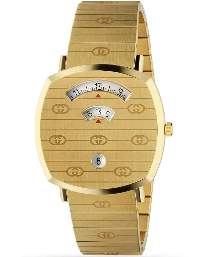 Gucci YA157409 Stilvolle Unisex-Uhr mit Edelstahlgehäuse Gold