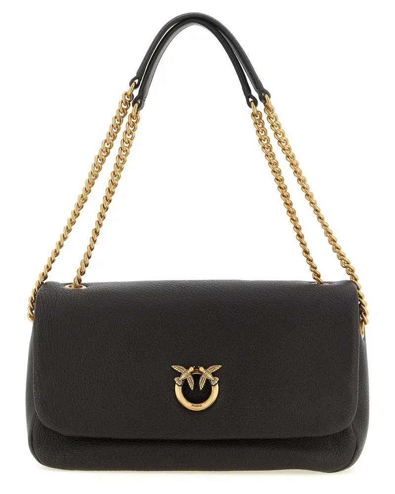 Pinko Braune Lammleder Schultertasche Braun