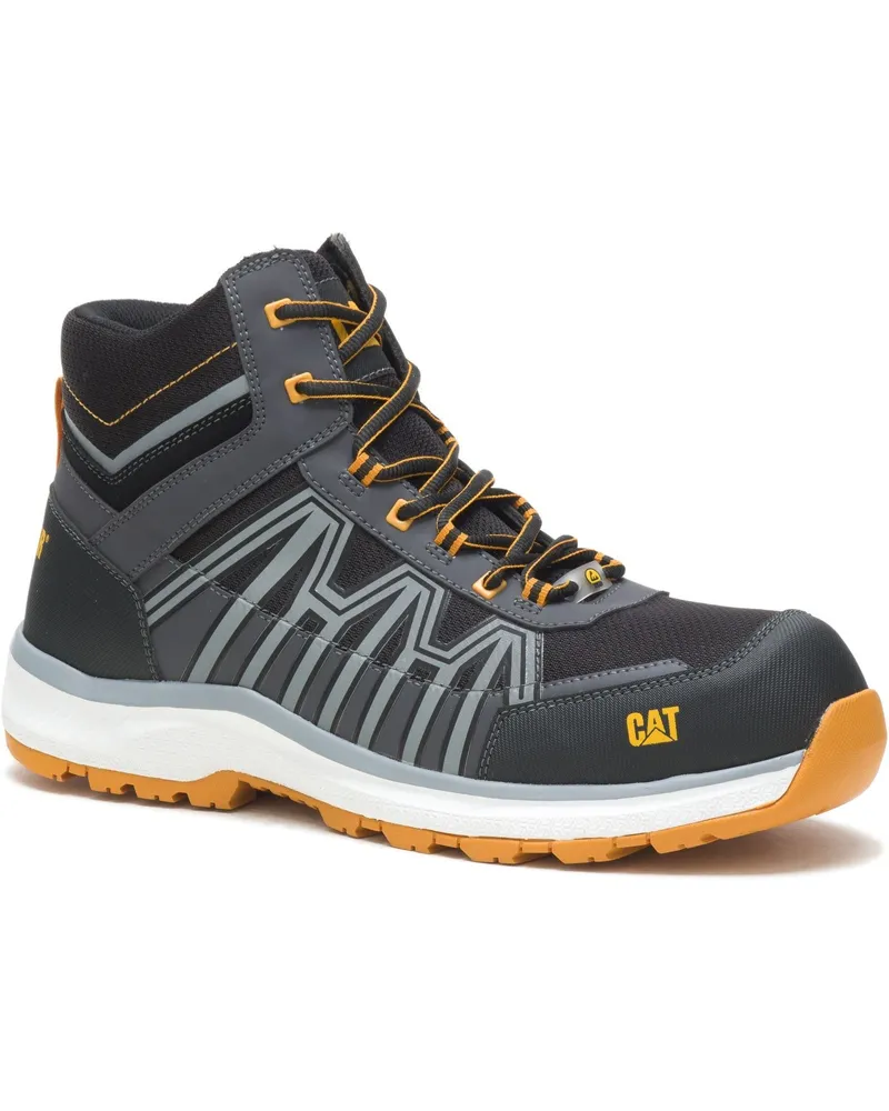 Caterpillar Footwear Charge PU/Mesh/TPU Schwarz/Orange Wanderschuhe Schwarz