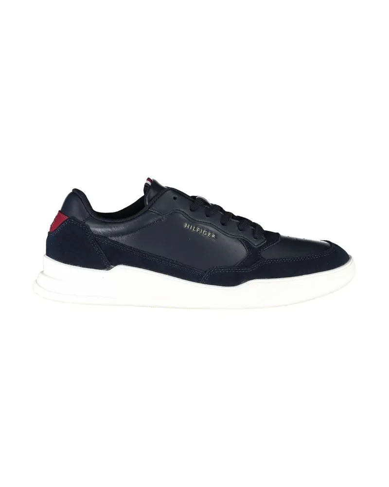 Tommy Hilfiger Blaue Leder Herren Sneakers Blau