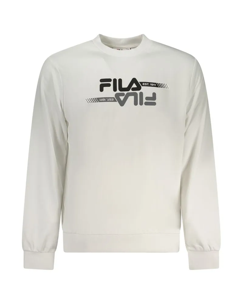 Fila Weiß Polyester Herren Sweatshirt Weiß