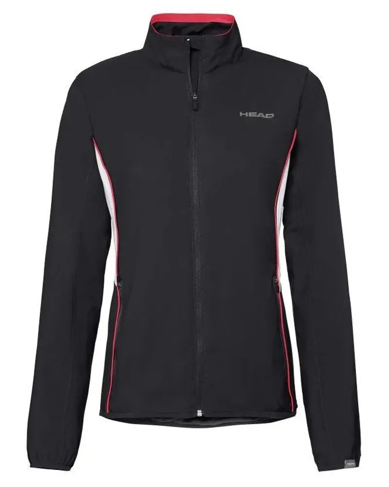 Head Club Logo Damen schwarze Jacke Schwarz