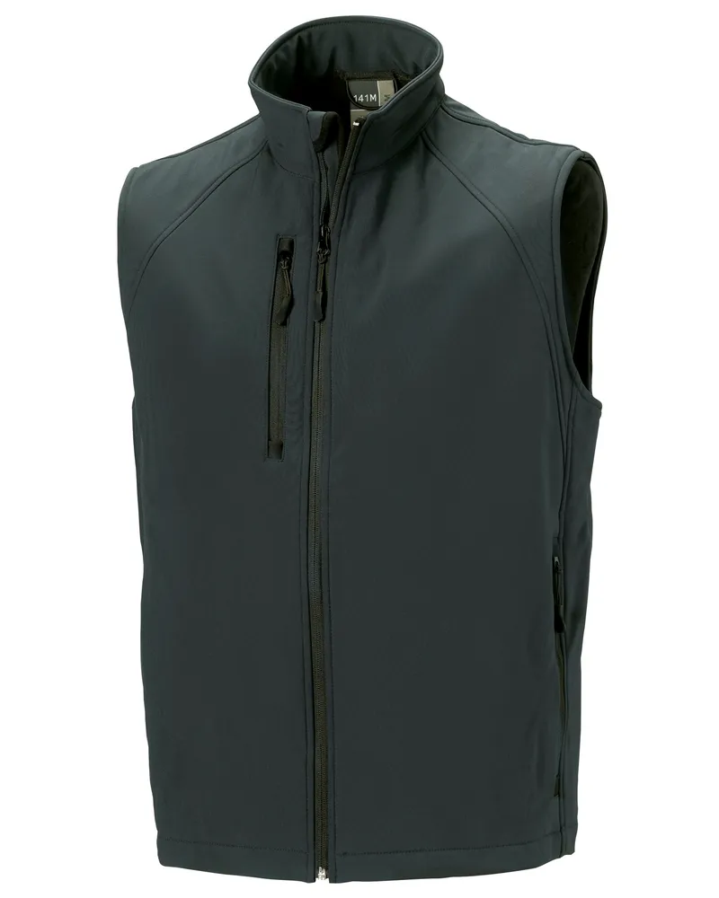 Russell Athletic Russell Mens 3 Layer Soft Shell Gilet Jacke (Titanium Silber
