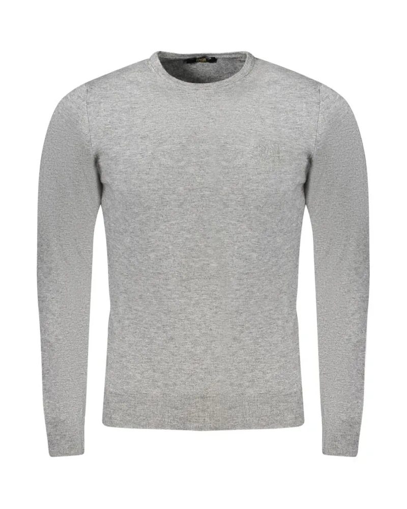 Roberto Cavalli Graue Viskose Herrenpullover Grau