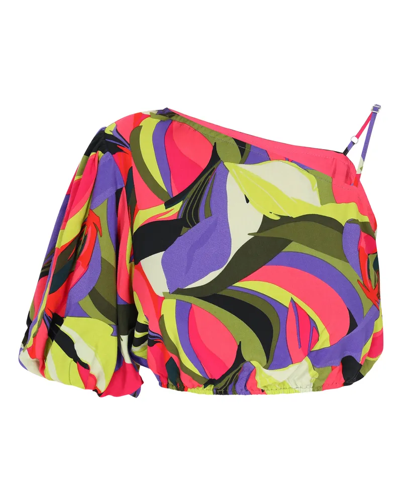IZIA Bluse Frauen violett mehrfarbig Violett