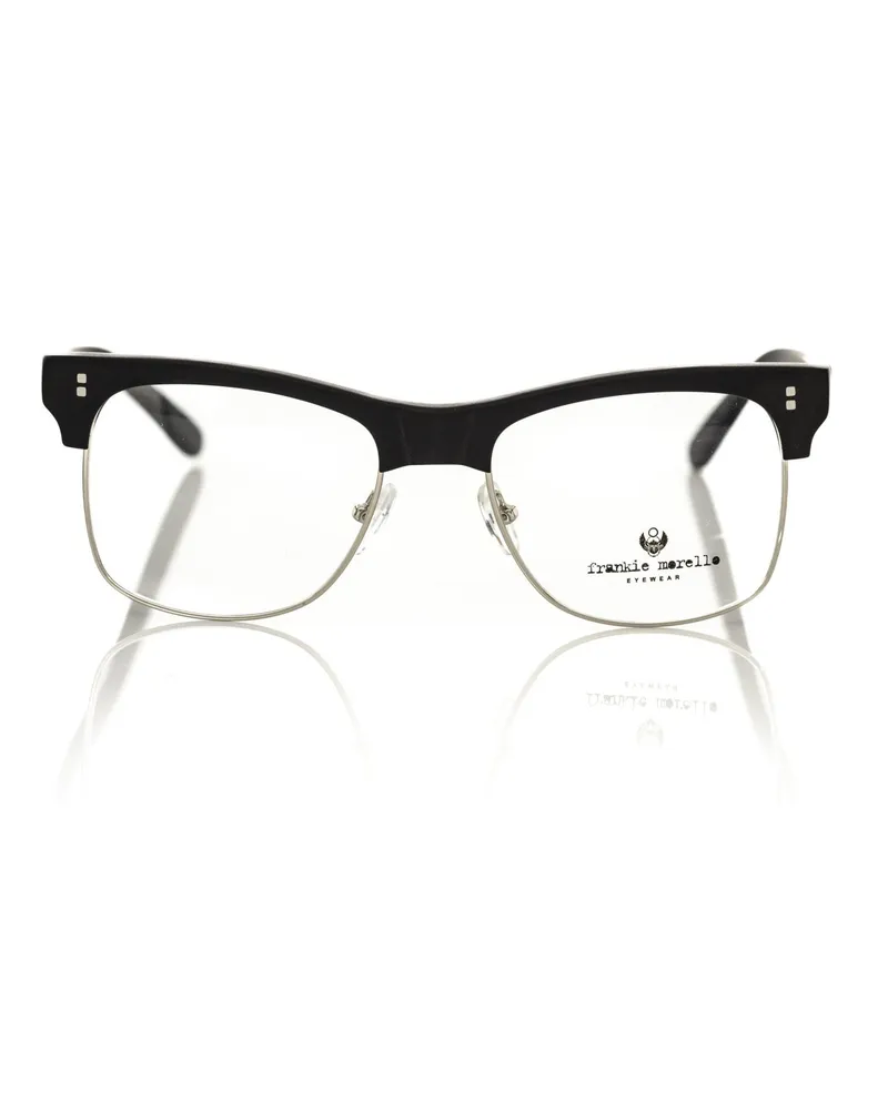 Frankie Morello Schwarzer Acetat-Brillenrahmen Schwarz
