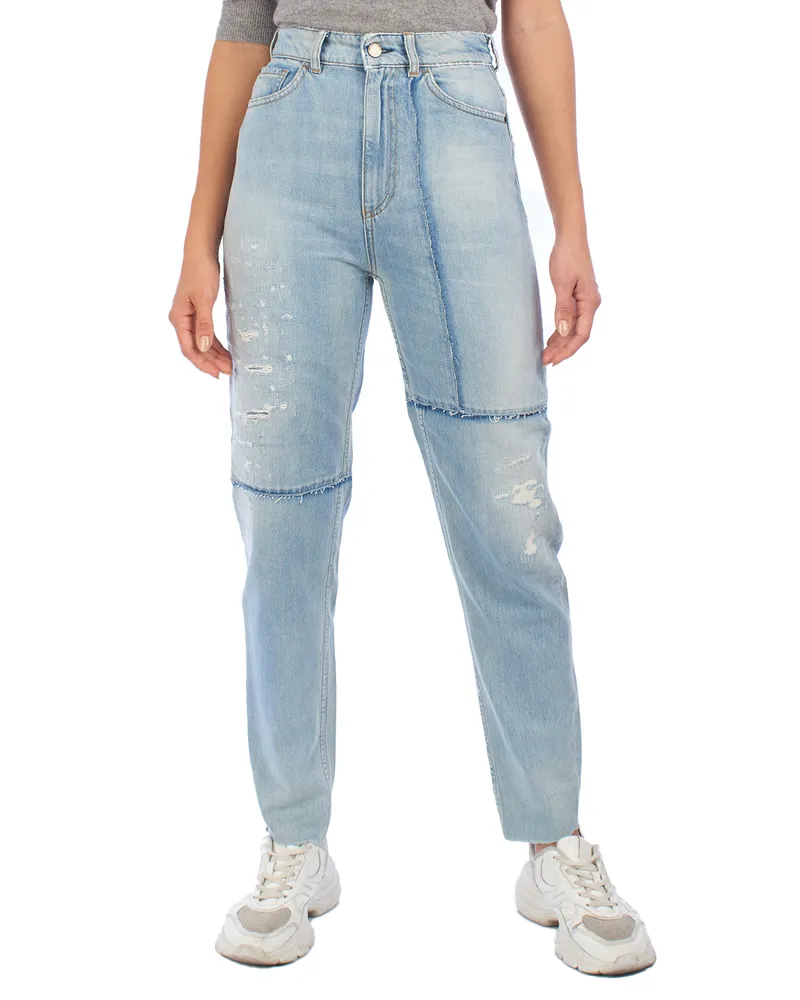 Emporio Armani Relaxed Fit Hose 3K2J29 Damen Blau