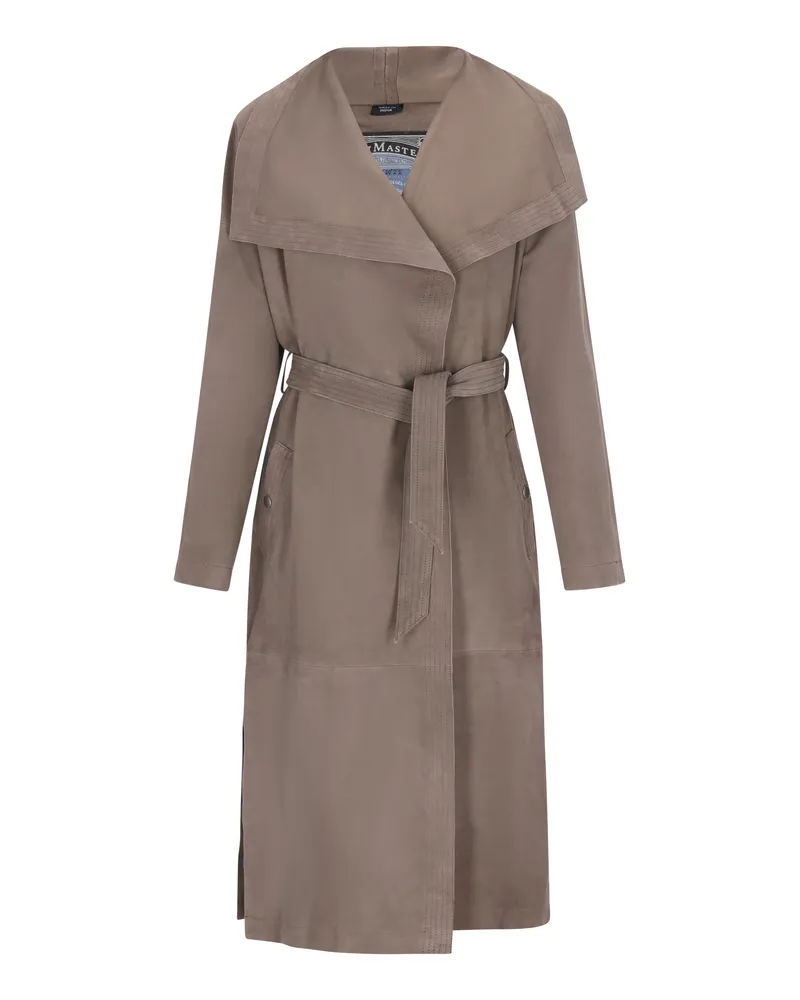 DreiMaster Mantel Frauen taupe grau Taupe