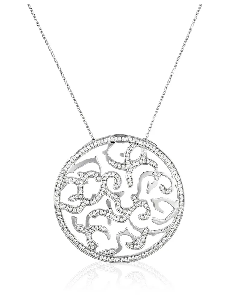 Orphelia Damen-Kette aus 925er Sterlingsilber mit Anhänger – Silber ZH-4881 Silber