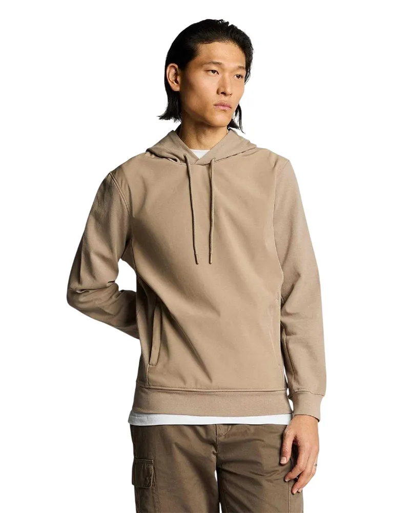 Lyle & Scott Hybrid" Kapuzenpullover für Herren (Braun Braun
