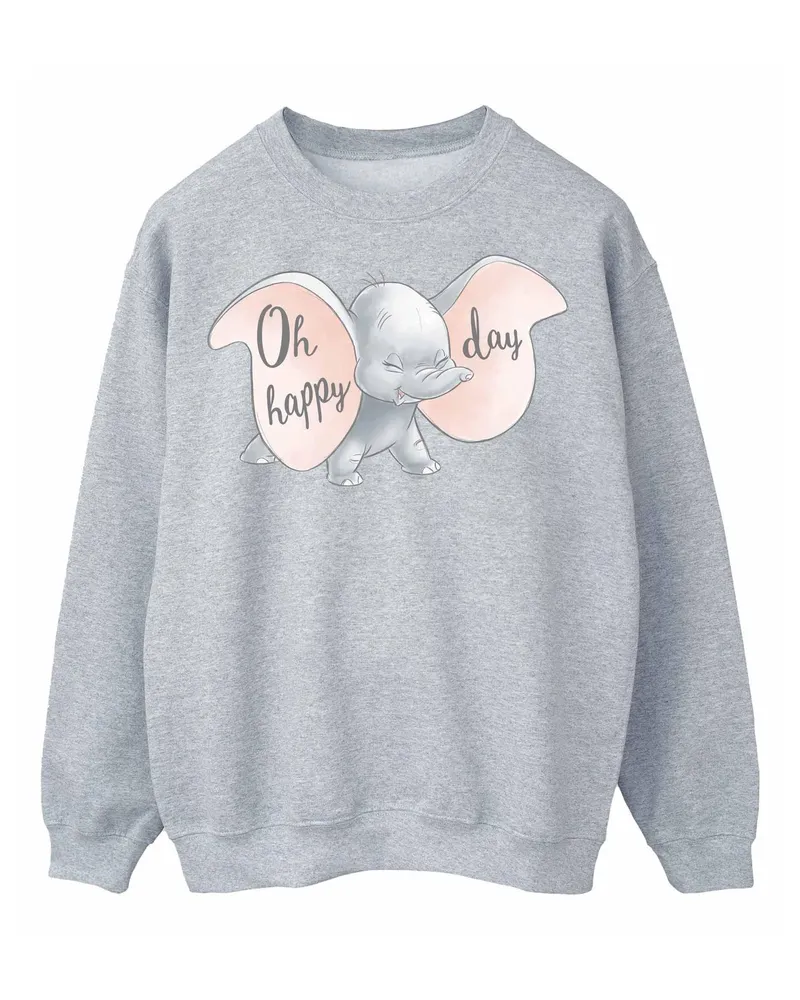 Disney Dumbo Happy Day" Sweatshirt für Damen (Babyrosa Rosa