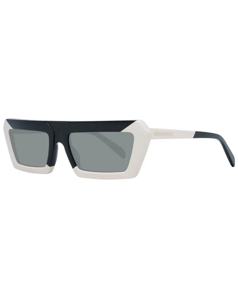 Emilio Pucci Geometrische Sonnenbrille, zweifarbiges Design - Schwarz Schwarz