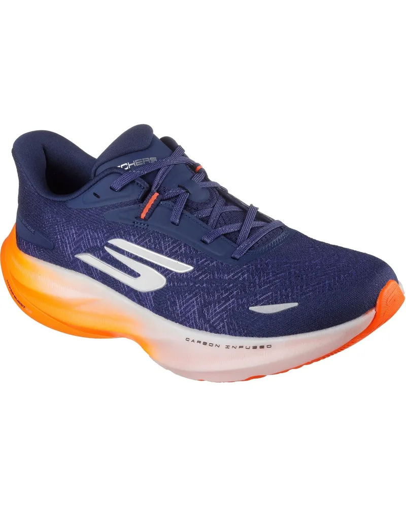 Skechers Performance GO RUN Ride 12 Textil Herren Trainingsschuhe Marineblau/Orange Marineblau