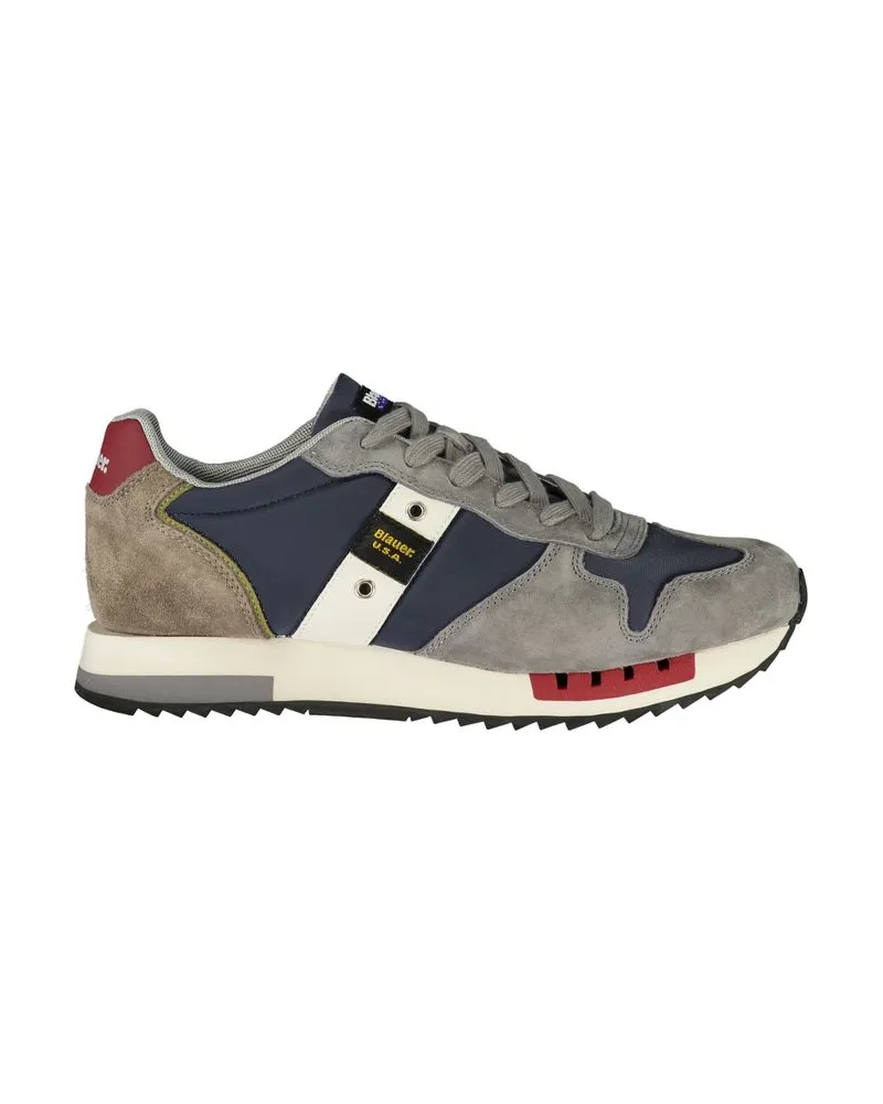 Blauer Polyurethan-Sneaker für Herren - Blau Blau