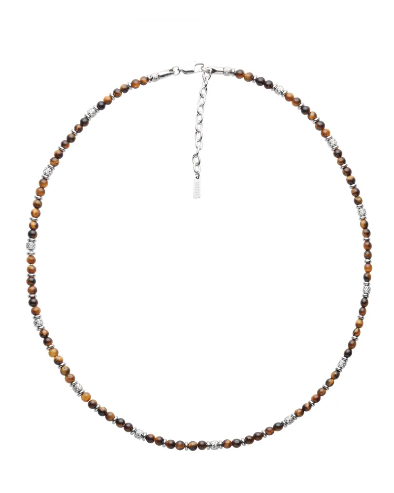 U.S. Polo Assn.  US Polo Assn Jewellery Oliver Halskette mit Natursteinen Braun