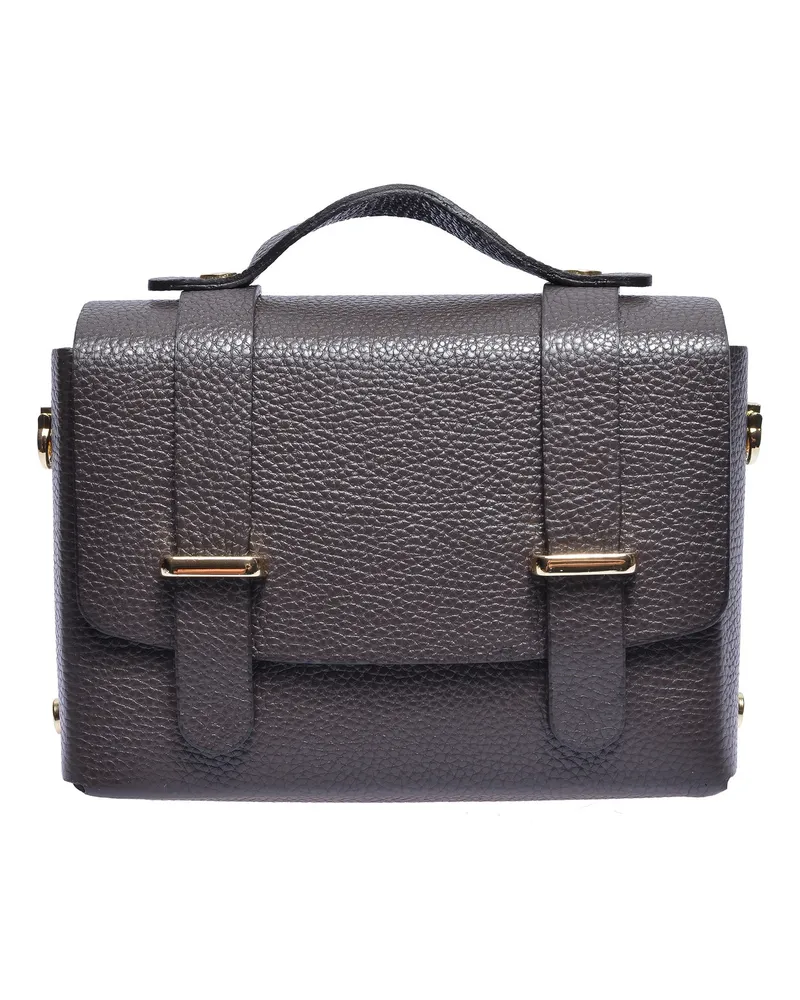 Luisa Vannini Kastanienbraun Rindsledertasche Dunkelbraun