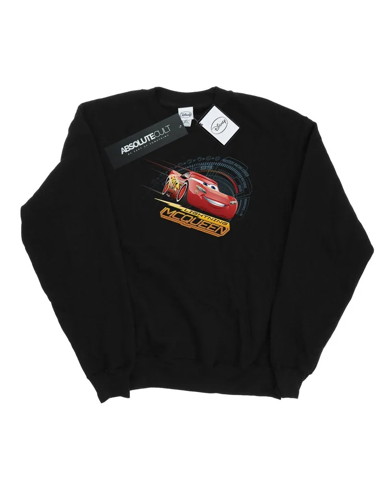 Disney Cars Lightning McQueen" Sweatshirt für Herren (Schwarz Schwarz