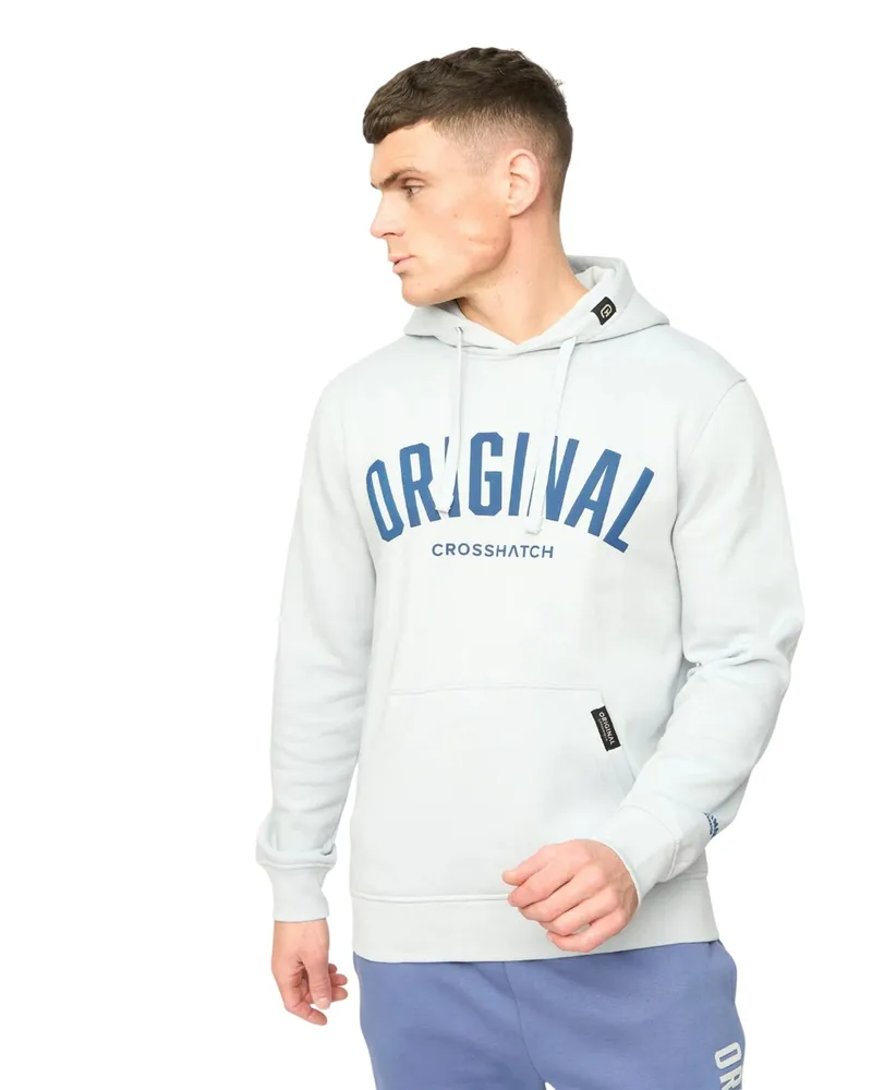 CrossHatch Kensby" Kapuzenpullover für Herren (Hellblau Blau