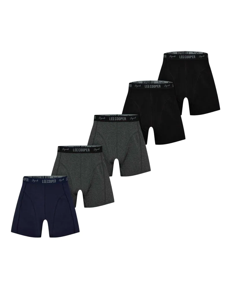 Lee Cooper Cooper Essential" Boxershorts für Herren (5er-Pack) (Kernschwarz Schwarz