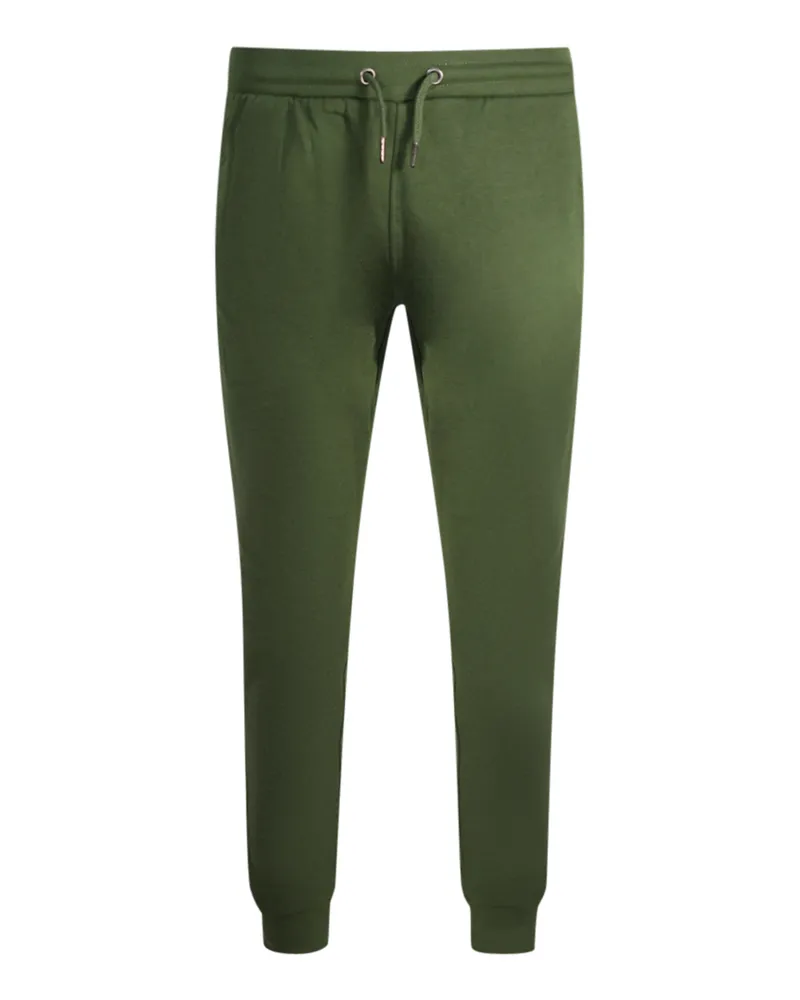 Roberto Cavalli Cavalli Class Print-Logo Olivfarbenen Sweatpants Oliv