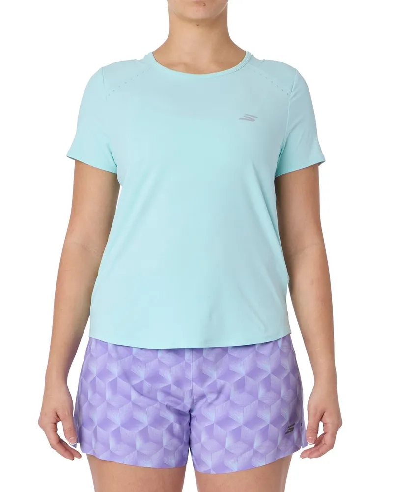 Skechers Stride Performance Shirt Damen Grau Sport-T-Shirts Anthrazit