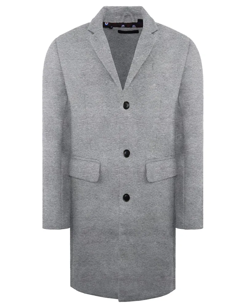Ben Sherman Leichter Herren Mantel in Hellgrau Grau