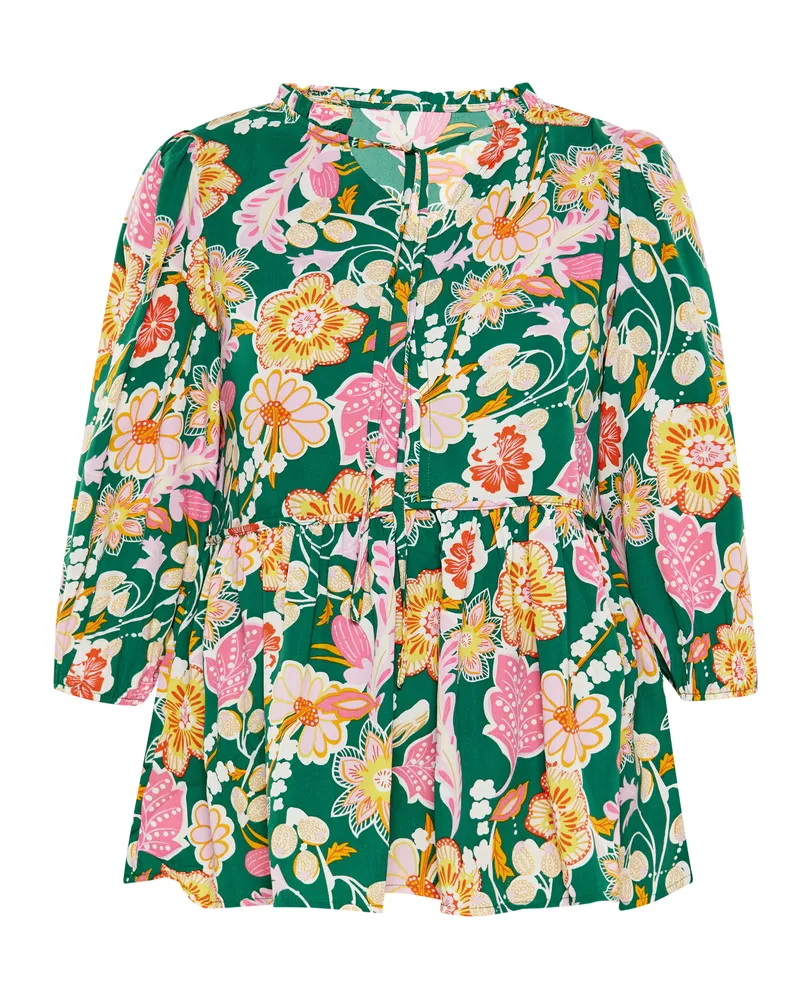 Usha Bluse Frauen grün mehrfarbig Grün